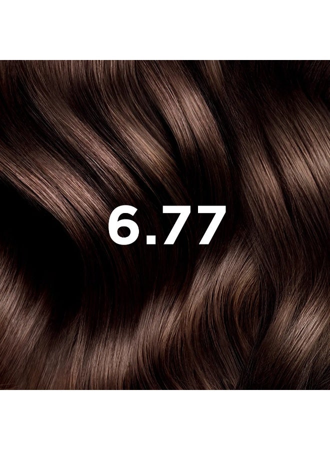 Phyto Color Permanent Color - Hair Colour: 6.77 Cappuccino Light Brown - Image 2